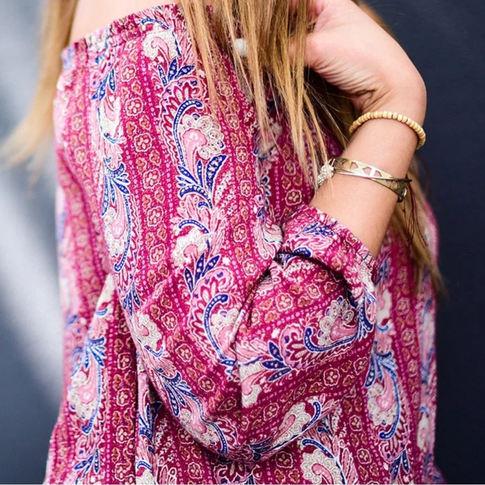 American Eagle BOHO Off-The-Shoulder Romper - Picture 13 of 13